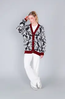 Maxy Cardigan Lavorazione Jacquard Baroque