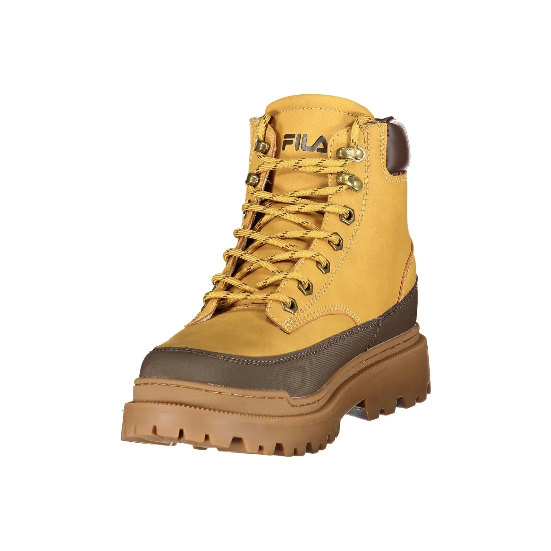 Fila Sneakers Uomo Gialle Ricamo Logo - vista 3