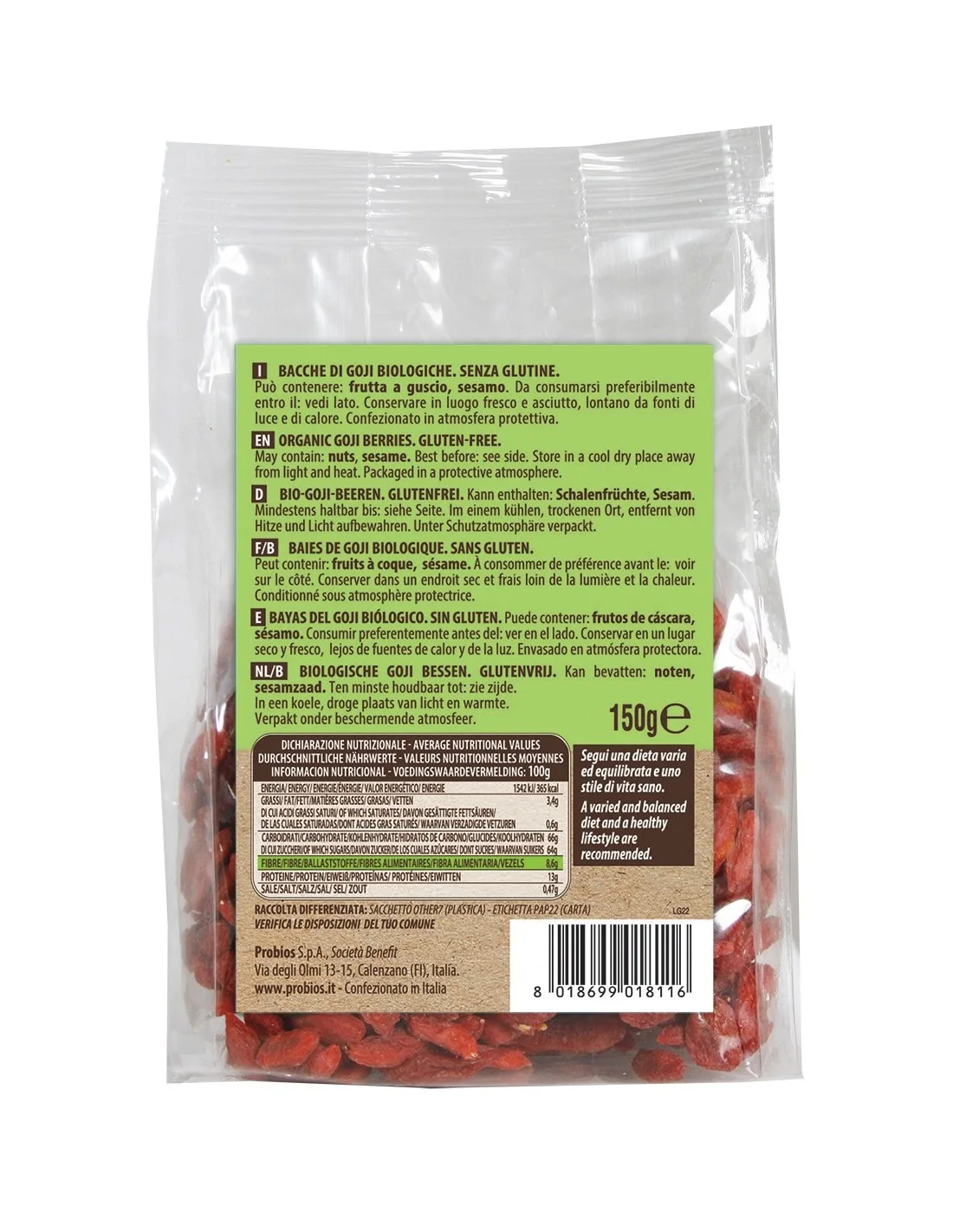 Bacche di Goji Probios - vista 2
