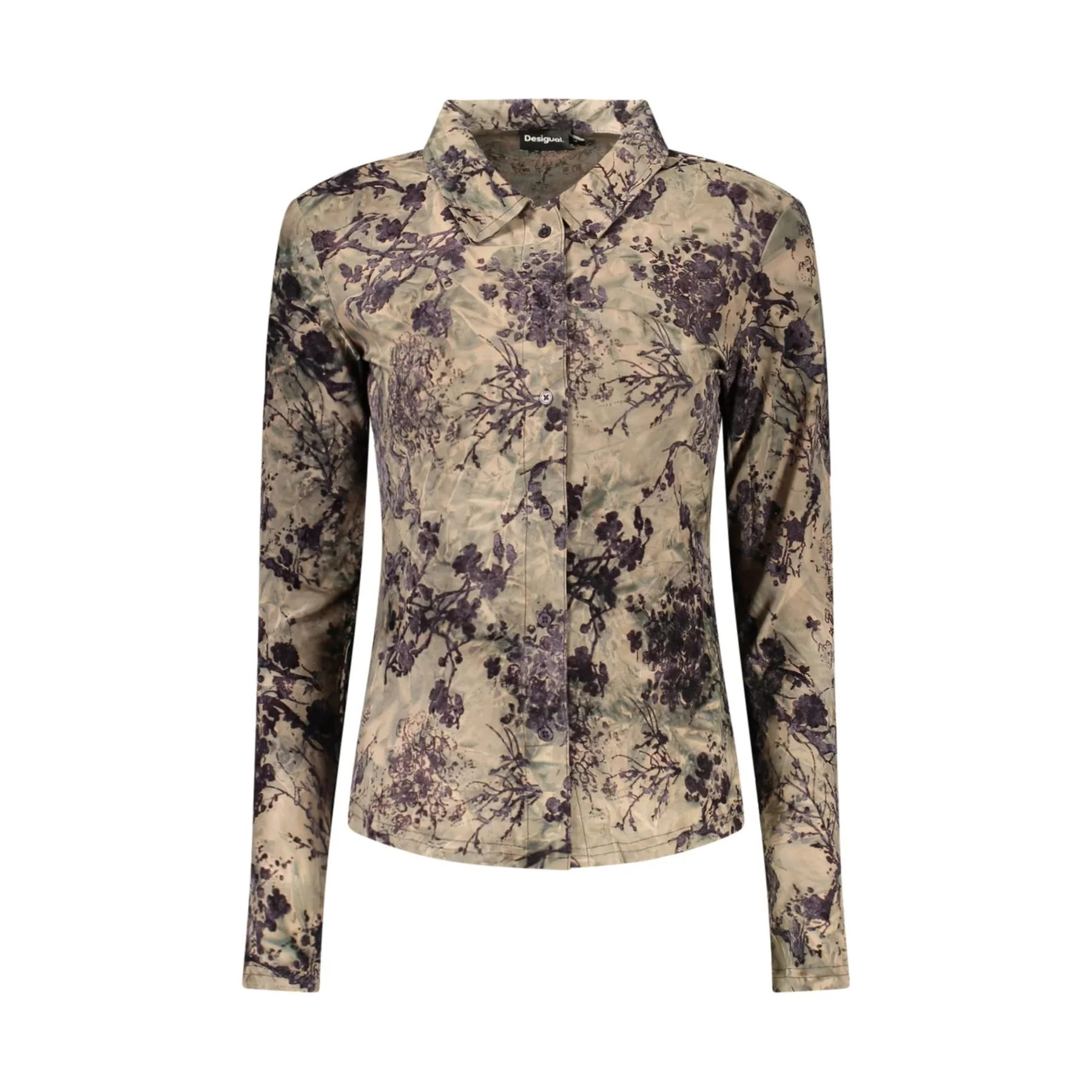 Desigual Camicia Donna Maniche Lunghe Logo