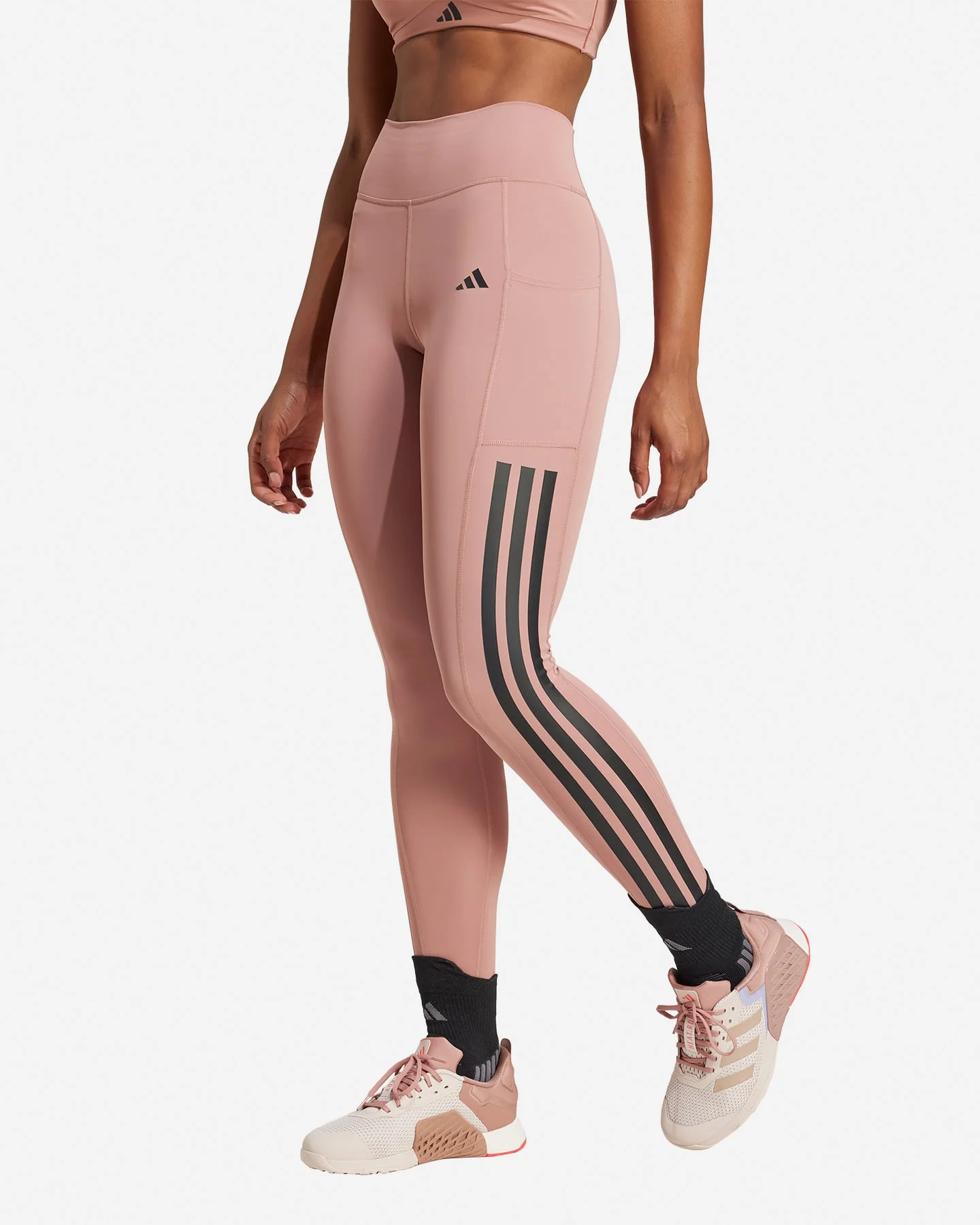 Adidas 3stripes W - Leggings Donna - vista 2