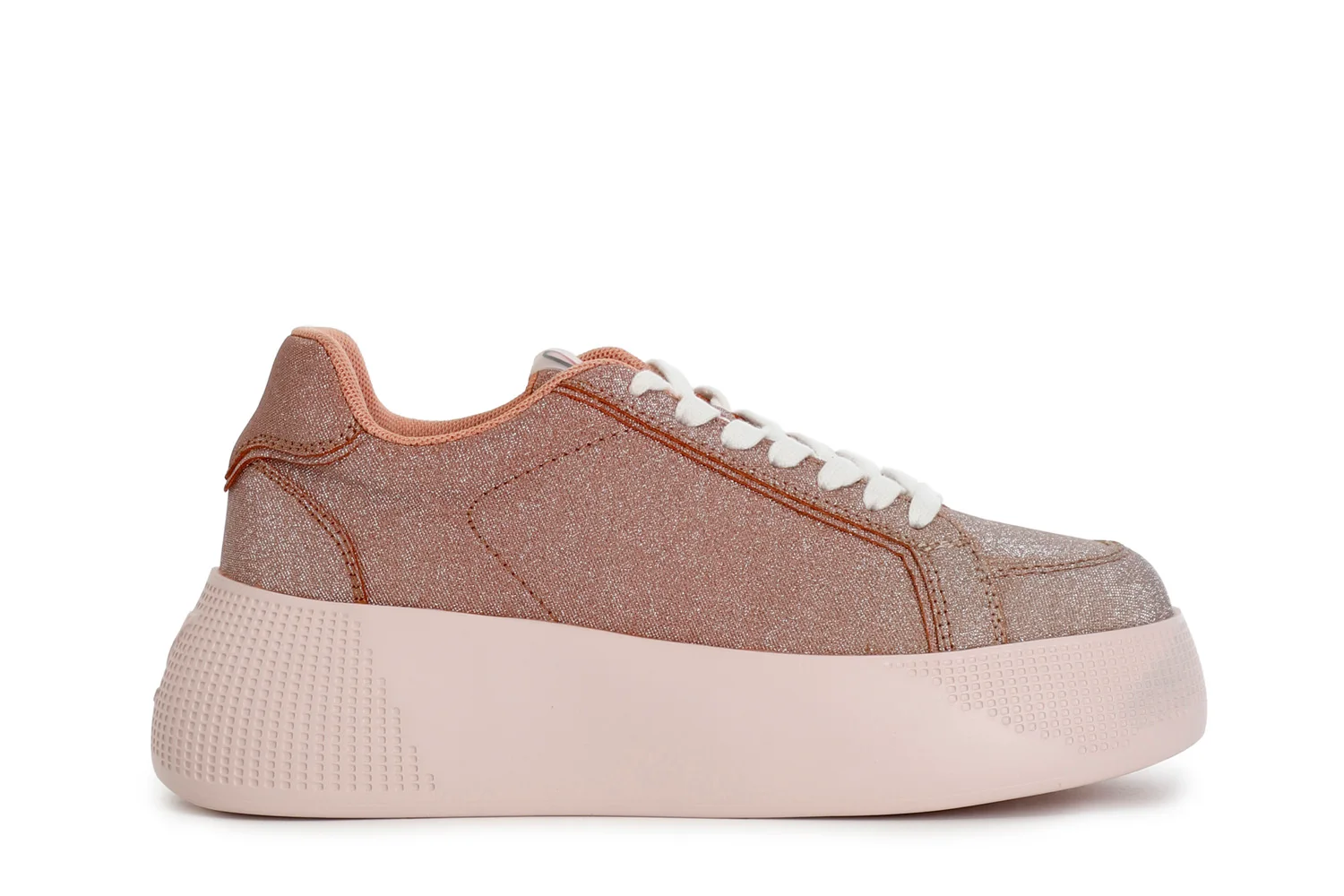 Sneakers in Glitter Sfumato Pesca