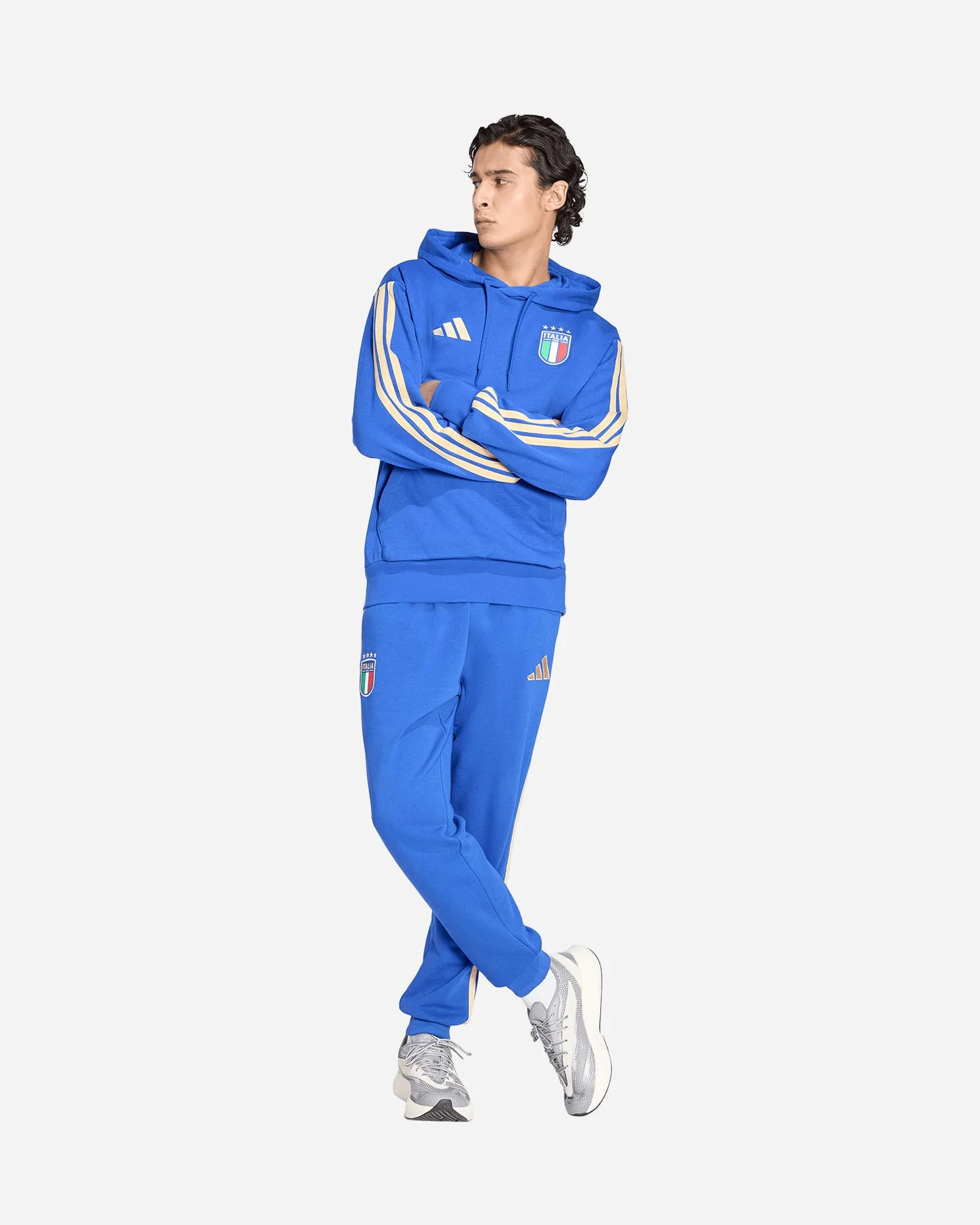 Felpa Adidas Italia Figc Dna - vista 4