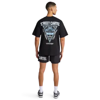 Street Cartel Resort Uomo - T-shirt in Jersey di Cotone