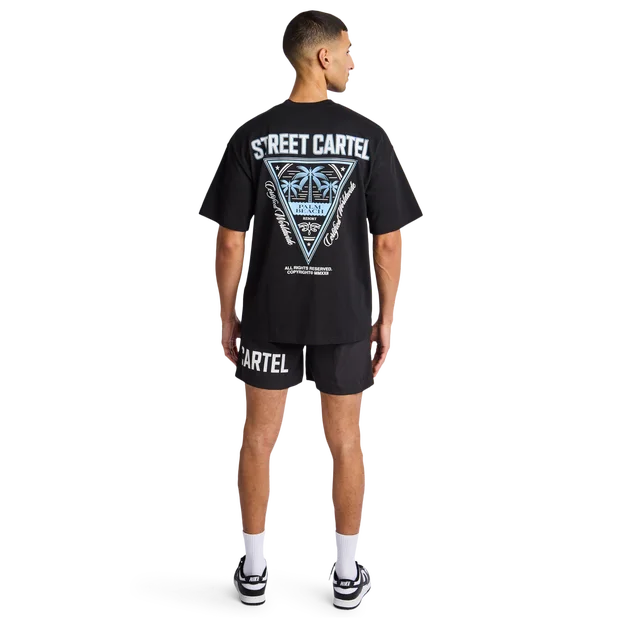 Street Cartel Resort Uomo - T-shirt in Jersey di Cotone