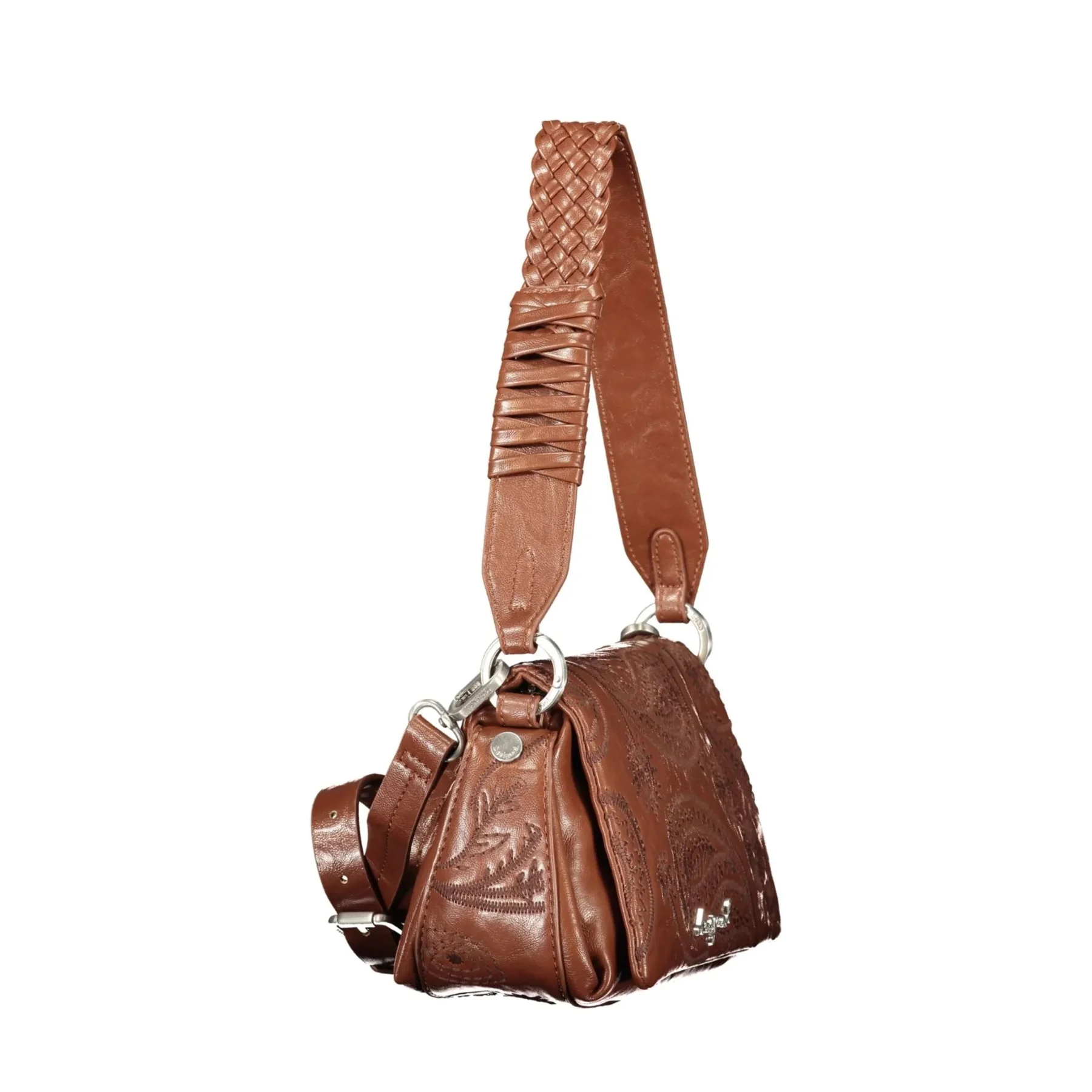 Desigual Borsa a Spalla Donna Ricamo Logo - vista 3