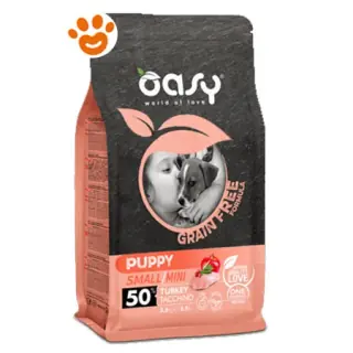 Oasy Dog Grain Free Puppy Small/Mini Tacchino