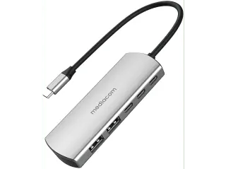 Hub MEDIACOM HUB TYPE-C 4 PORTE E PD