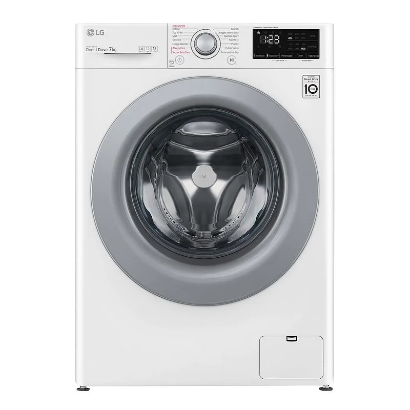 LG Lavatrice Slim 7Kg F2WV3S7S4E Bianco