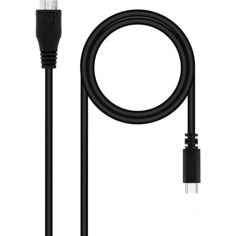 Cavo USB-C a Micro-USB 1m Nero Nanocable