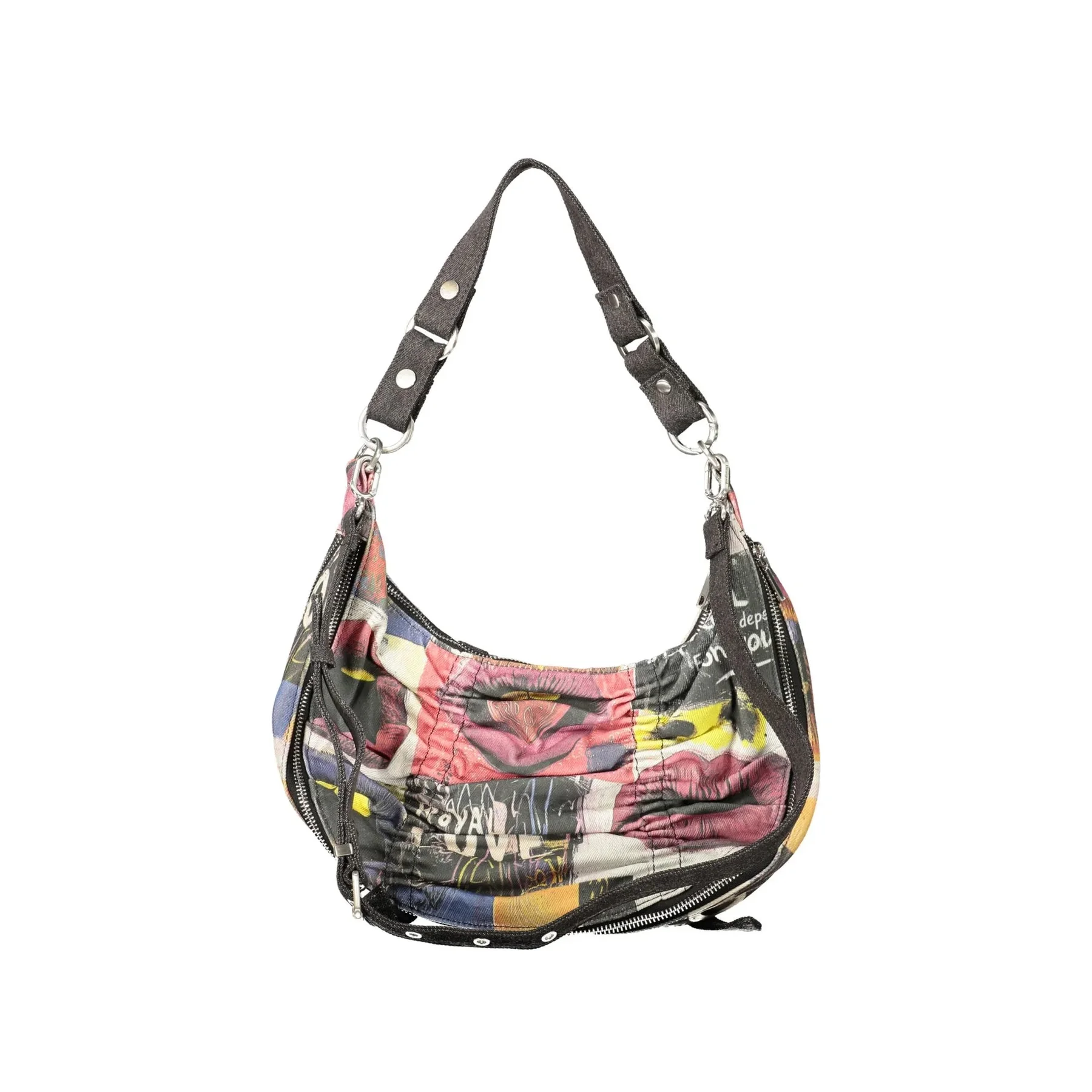 Desigual Borsa a Spalla Donna Stampa Logo - vista 2