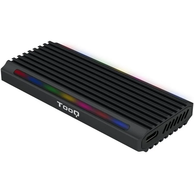 TooQ Shinobi Custodia SSD esterna M.2 NGFF/NVMe USB-C 3.1 Gen2 RGB