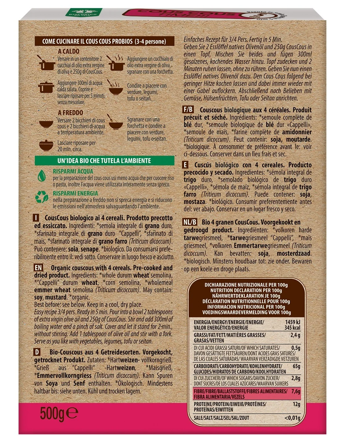 Cous 4 cereali Probios - vista 2