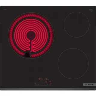 Piastra Vetroceramica Bosch PKK631BB8E 3 Zone 60cm Nera TouchSelect