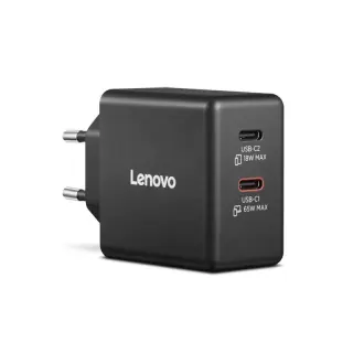 Lenovo CARICABATTERIA LENOVO Dual 65W GaN Charger
