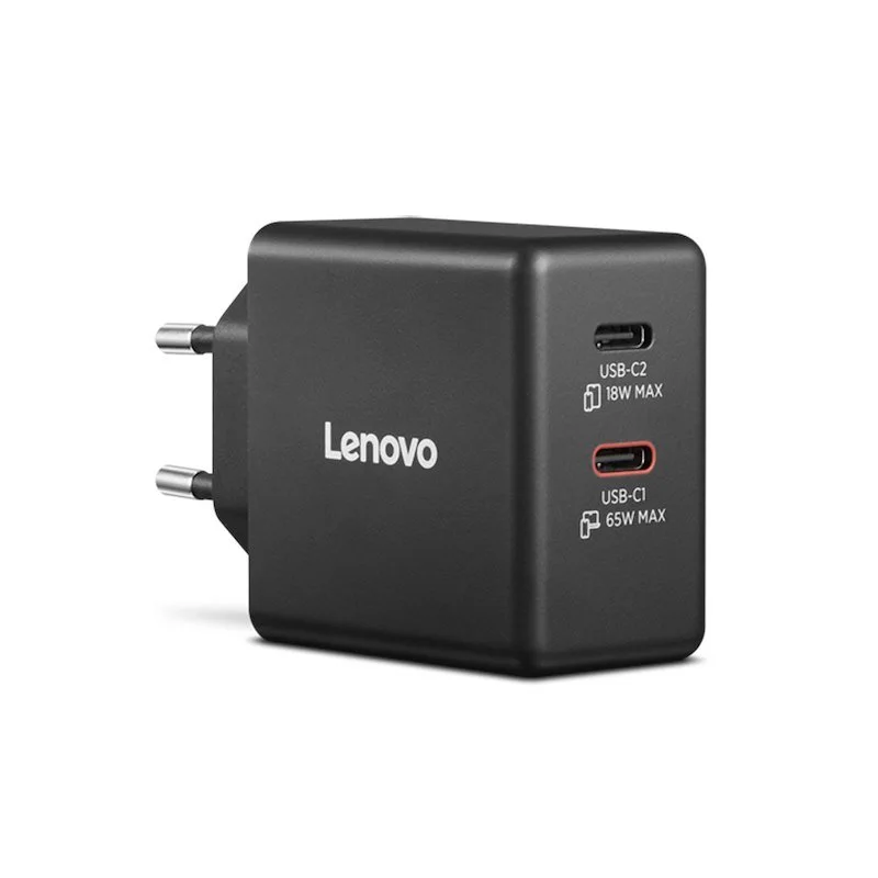 Lenovo CARICABATTERIA LENOVO Dual 65W GaN Charger
