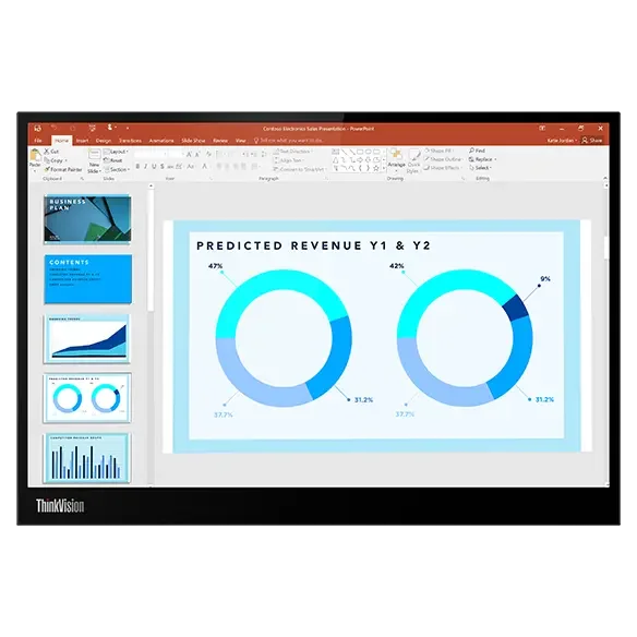 Lenovo Monitor 2.2K 16:10 ThinkVision M14d - vista 2