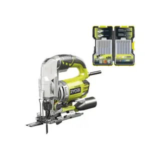 Ryobi Seghetto Alternativo a Pendolo RJS1050-KA5 con Set di 20 Lame