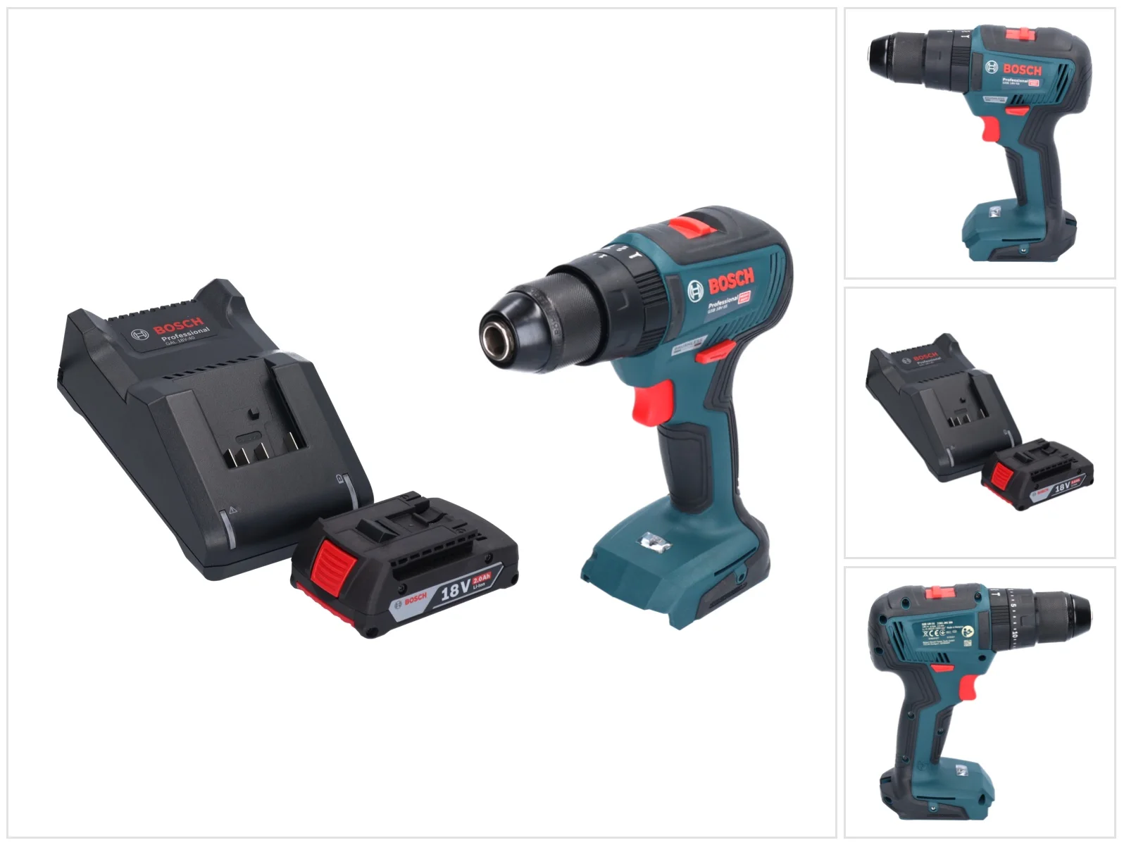 Bosch GSB 18V-55 Trapano a Percussione Professionale