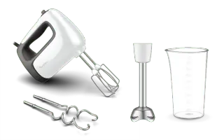 Moulinex Sbattitore Prep'mix Con Mixer In Metallo