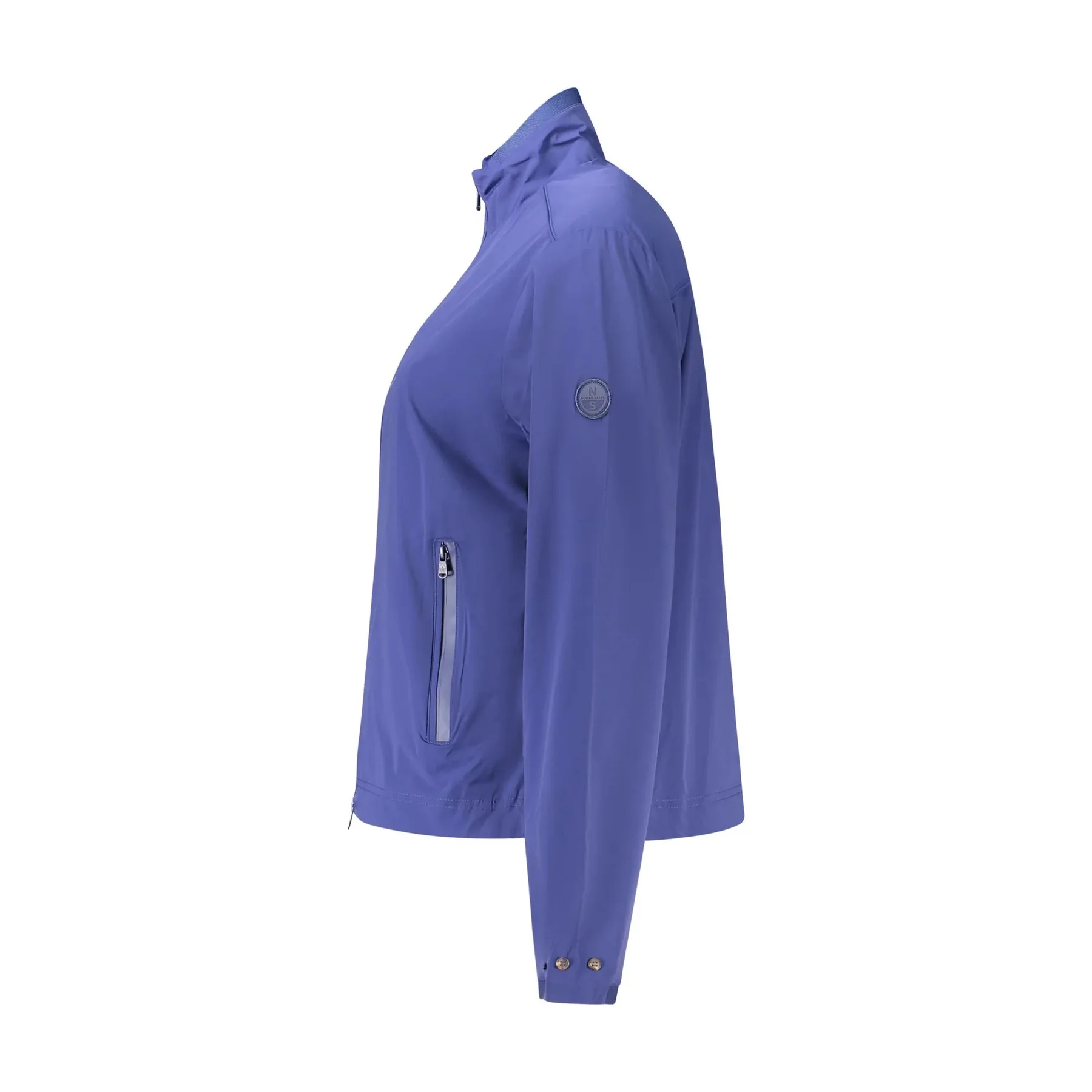 Giubbotto Maniche Lunghe Donna Blu Logo - vista 2