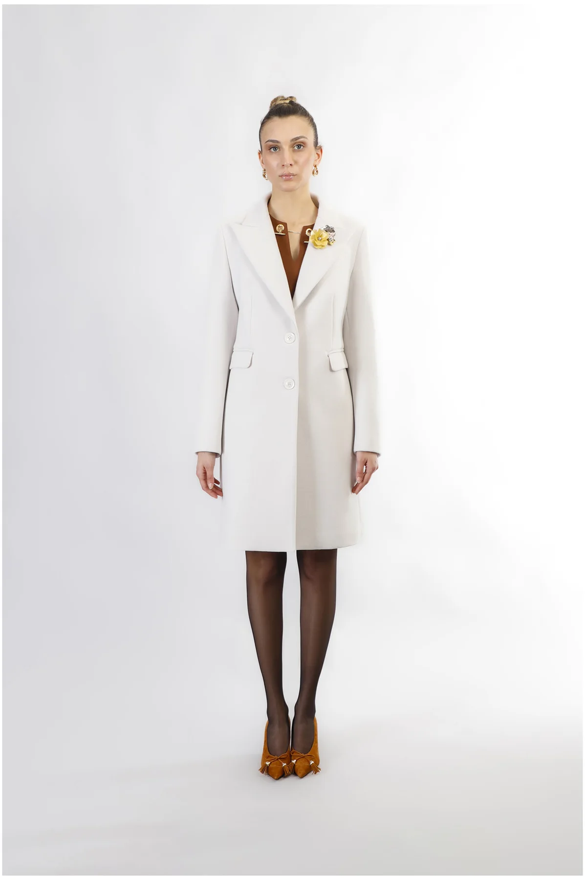 Cappotto Monopetto Gesso CafèNoir