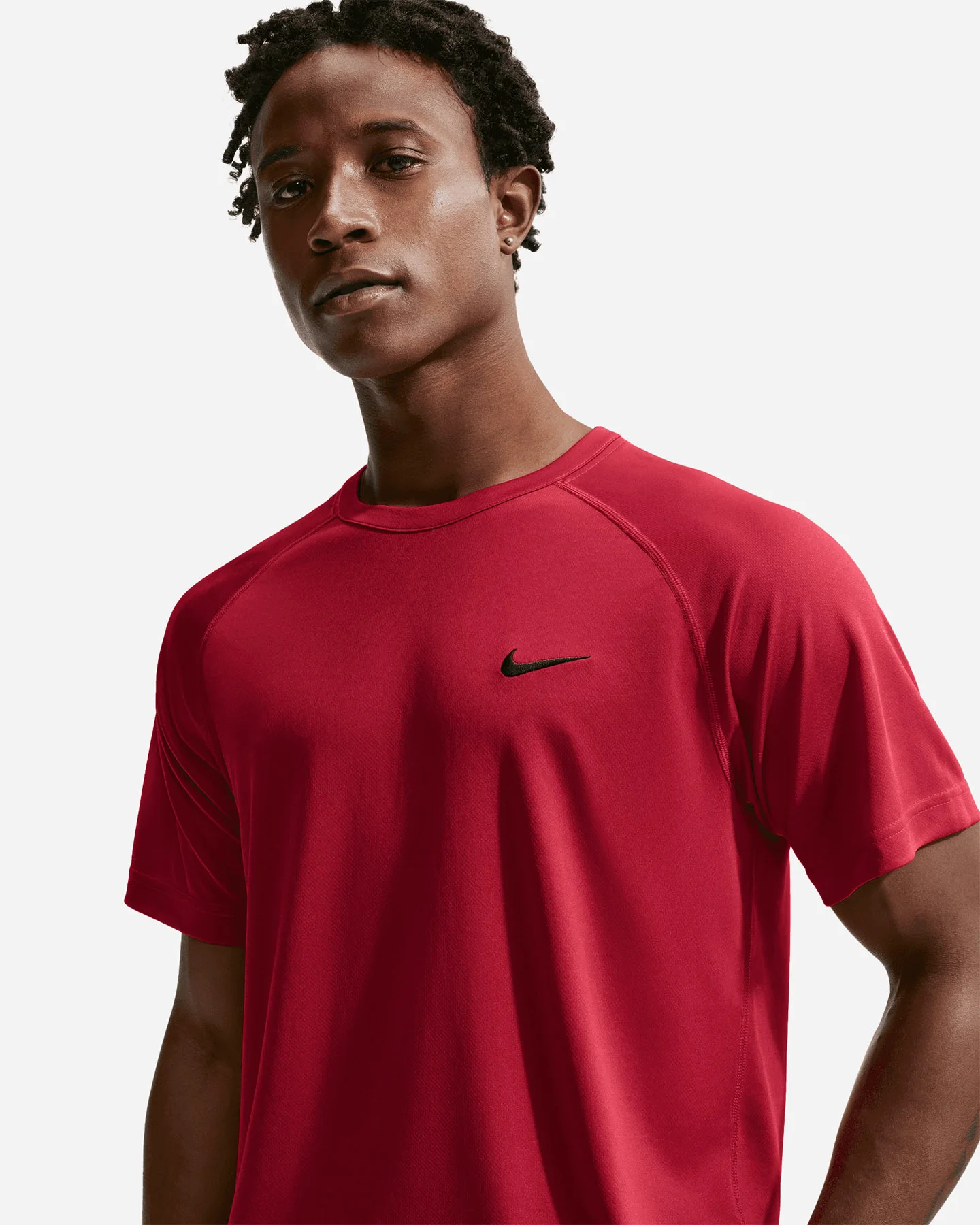 Nike Dri Fit Hyverse Small Logo - T - shirt Training - Uomo - vista 4
