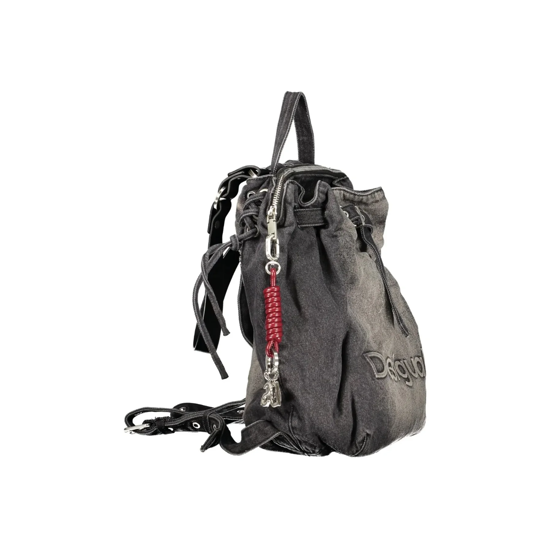 Desigual Zaino Donna Half Logo Denim Luena - vista 3