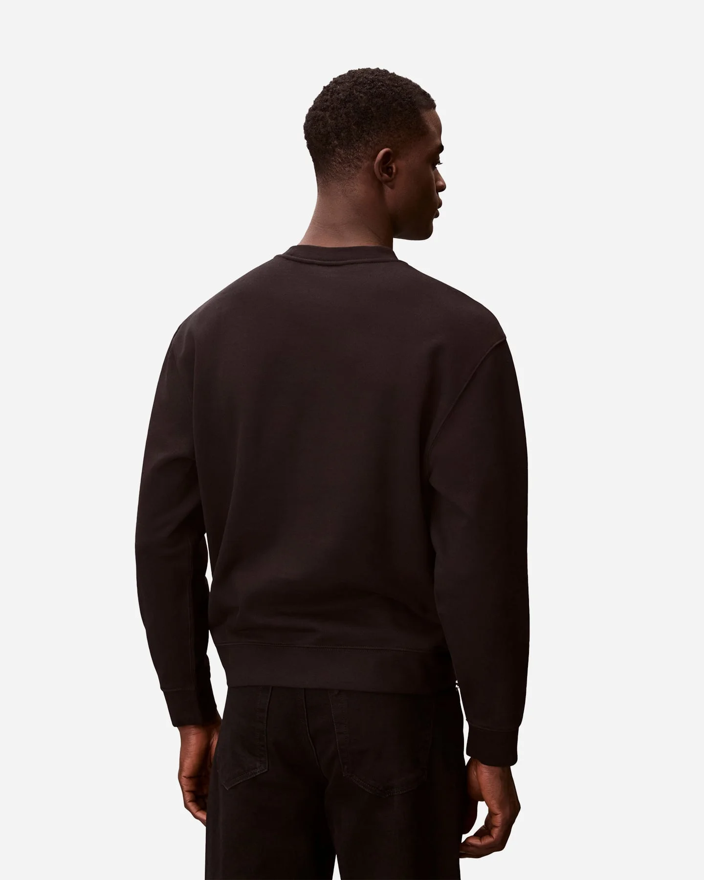 Felpa Calvin Klein Jeans Terry Monologo - Uomo - vista 4