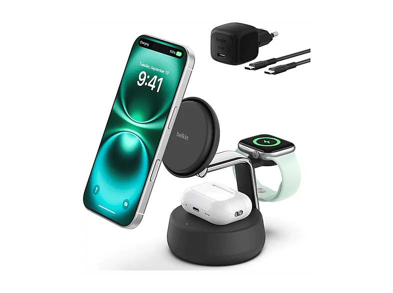 Caricatore Wireless Belkin Stand WL Qi2 25W 3in1