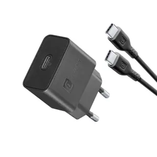 Cellularline Super Fast Charger Kit 25W - USB-C to USB-C