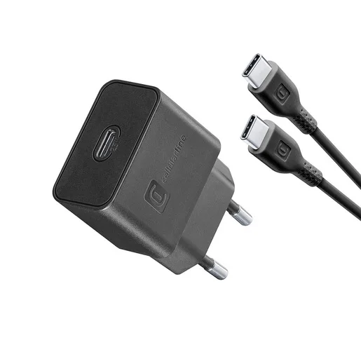 Cellularline Super Fast Charger Kit 25W - USB-C to USB-C