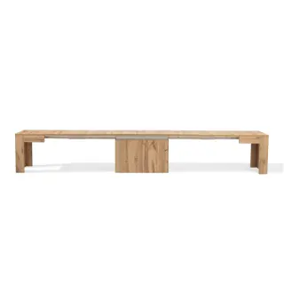 Panca allungabile X Rovere Rustico