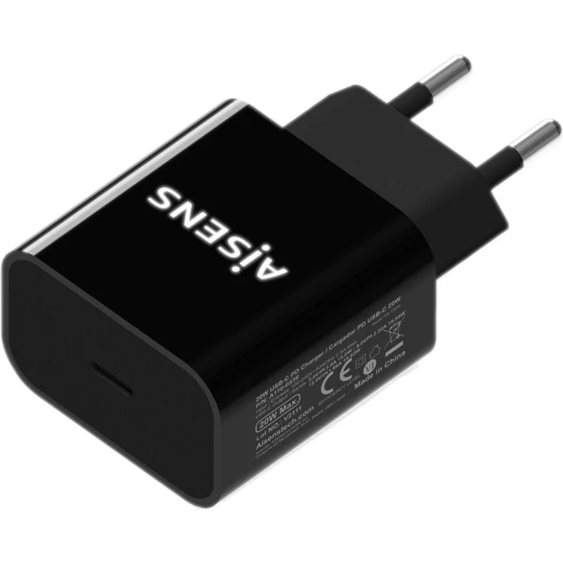 Aisens A110-0538 Caricatore da muro USB-C PD3.0 20W