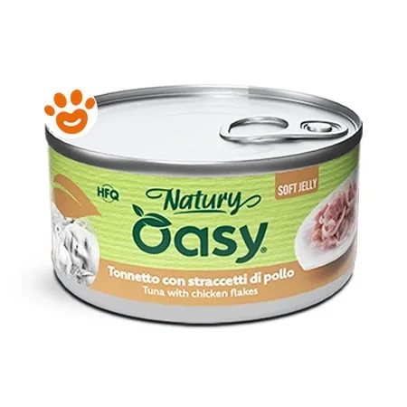 Oasy Cat Natury Soft Jelly Tonnetto Con Straccetti Di Pollo