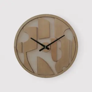 Carex Orologio a muro moderno con quadrante intagliato