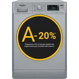 Lavatrice a libera installazione Whirlpool 10 kg - FFB 108 SILVER IT - FreshCare