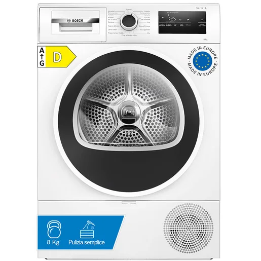 Bosch Serie 4 WTH85218II Asciugatrice a pompa di calore