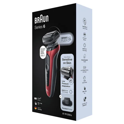 Braun Series 6 61-R1200s Rasoio Elettrico Uomo