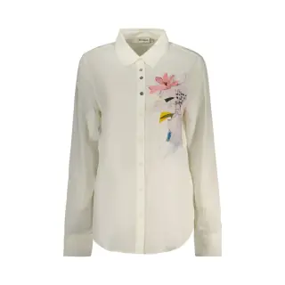 Desigual Camicia Donna Maniche Lunghe Logo