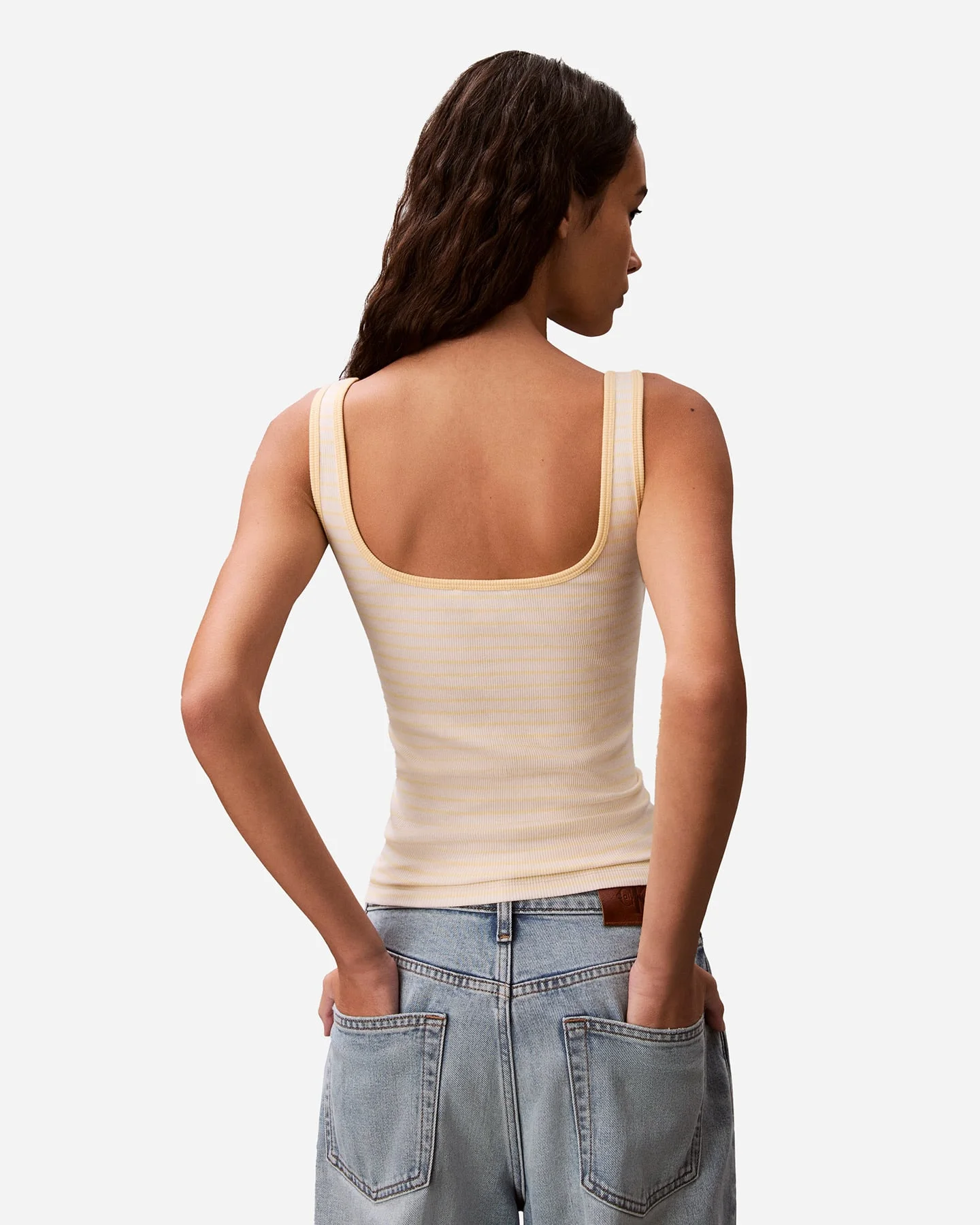 Calvin Klein Jeans Logo Stripe W - Canotta - Donna - vista 3