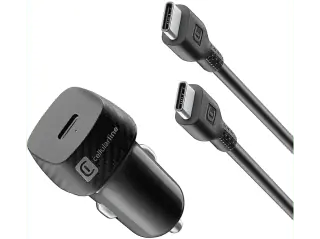Cellularline Super Fast Car Power Kit 25W - USB-C to USB-C