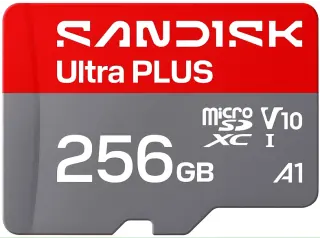 Scheda MicroSD Sandisk Ultra Plus A1 V10 256GB