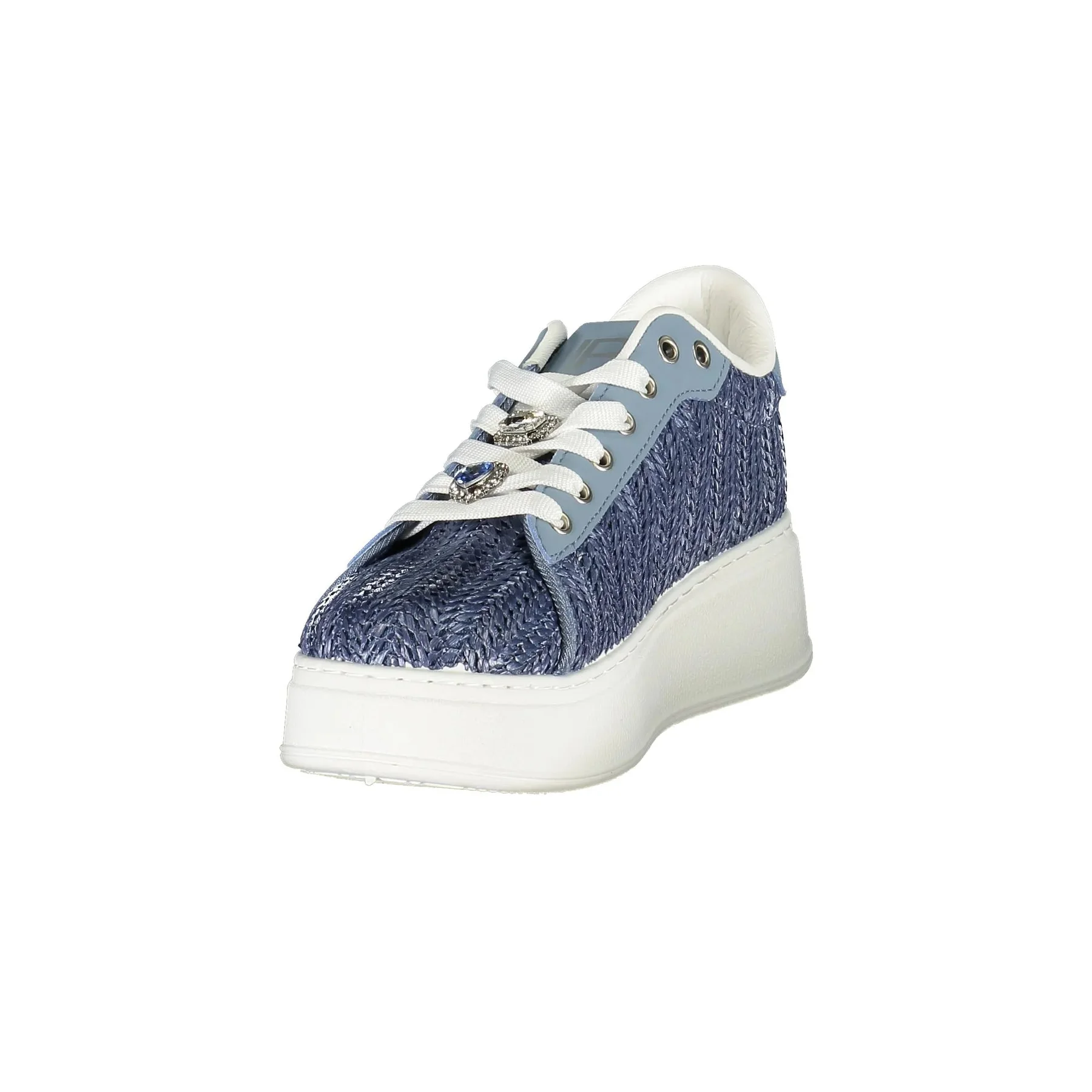Sneakers Donna Blu con Dettagli a Contrasto - vista 2