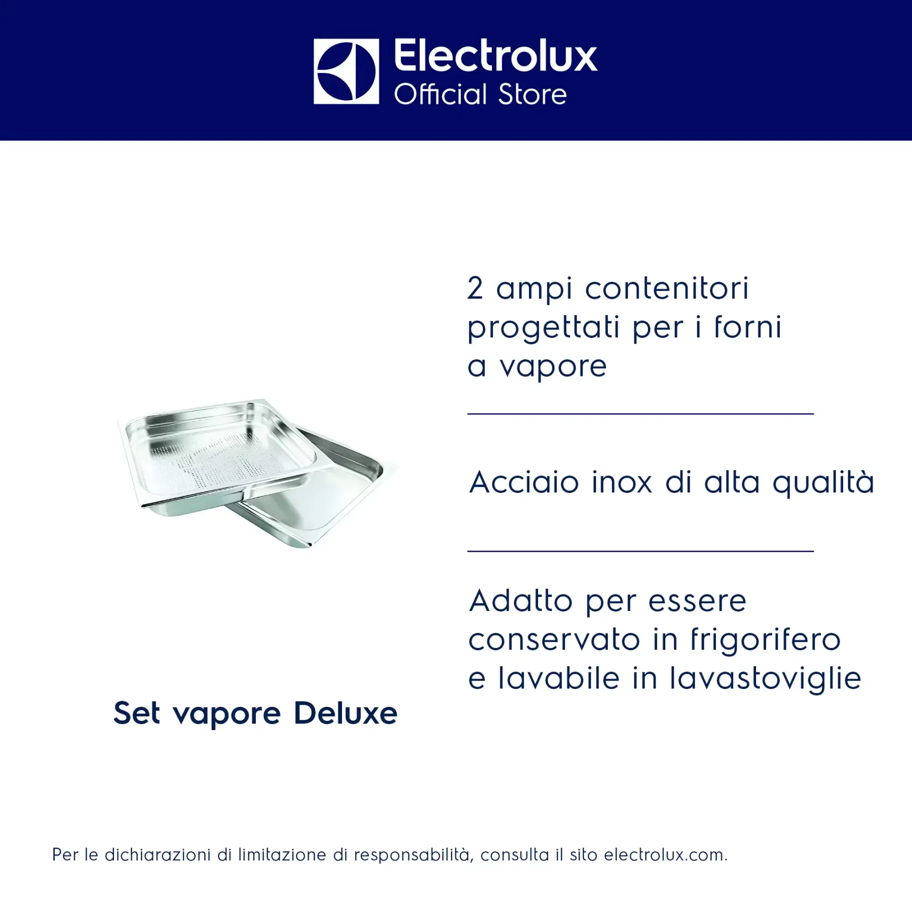 Electrolux Deluxe Steaming Set per la cottura al vapore - vista 8