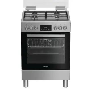 Cucina a gas con forno elettrico Hotpoint Ariston H6G5LMX
