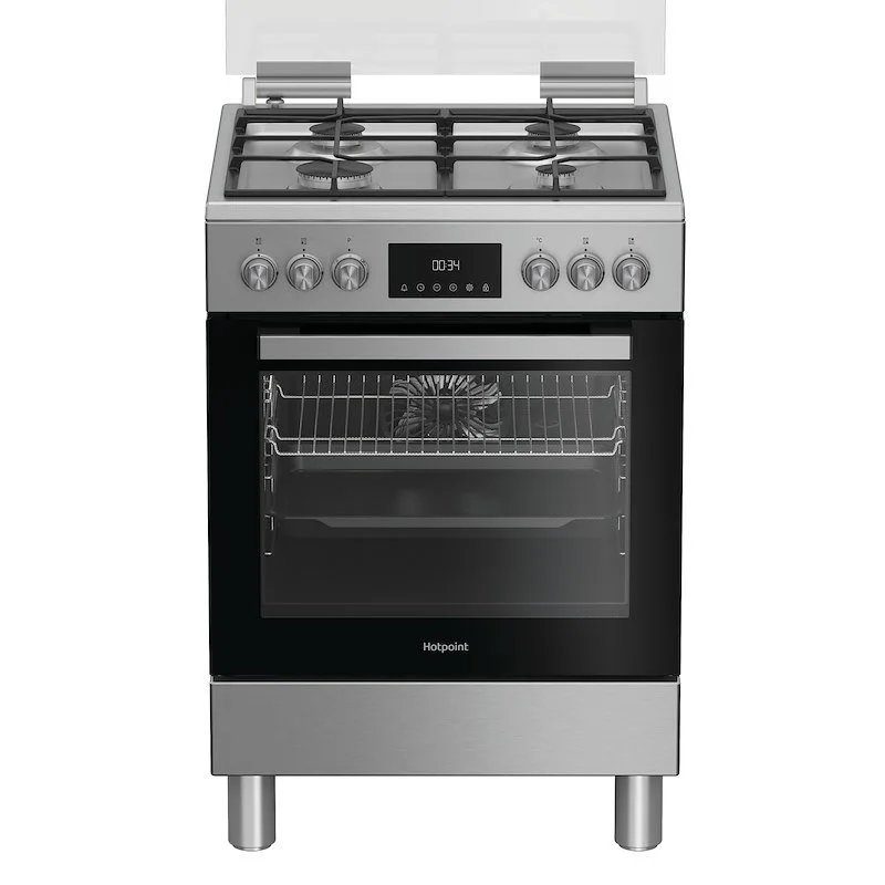 Cucina a gas con forno elettrico Hotpoint Ariston H6G5LMX