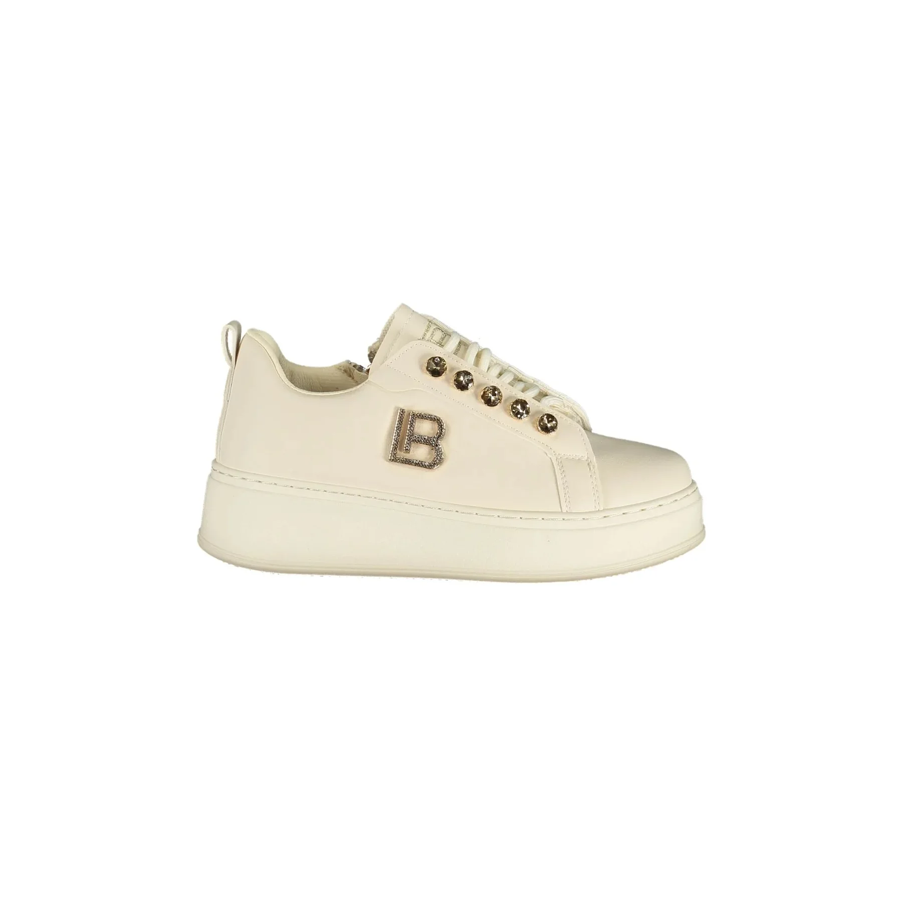 Laura Biagiotti Sneakers Donna Bianche Zip Laterale