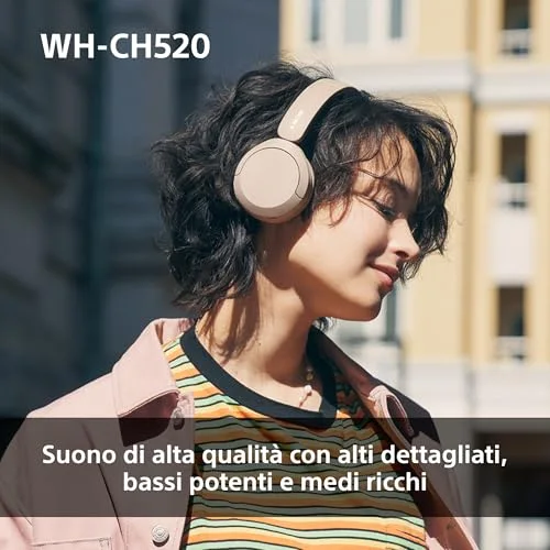 Cuffie Wireless Sony WH-CH520 - Suono di Qualità e Comfort - vista 5