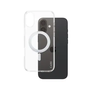 PanzerGlass CARE by ® Feature Cover Trasparente con Kickstand & MagSafe iPhone 16 Plus